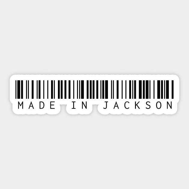 Made in Jackson Sticker by Novel_Designs